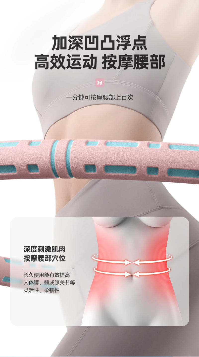 Description Picture 5 of itemSports Hoop Circle Abdomen Women Weight Loss Artifact Circle Slimming Bodybuilding Yoga Hoop Accessories Home Fitness Exercise