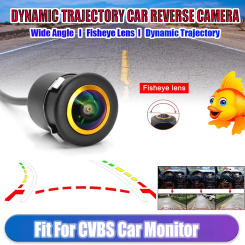 Dynamic Trajectory Reverse Car Camera with 170° Fisheye Lens, CCD Sensor, Wide Angle, Night Vision & Moving Trajectory Line