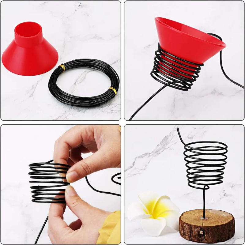 Description Picture 3 of item5m/10m Bonsai Wire Plant Support Anodized Aluminum Bonsai Training Wire For Plant Shapes Garden Accessories