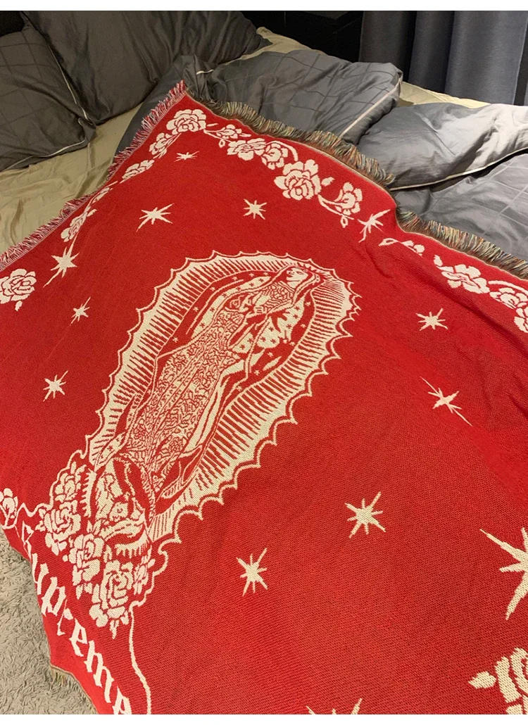 Description Picture 5 of itemAmerican Maria's Virgin Mary Tapestry, Street Trend Blanket, Camping Blanket, Sofa Ornaments, Premium Quality Brand
