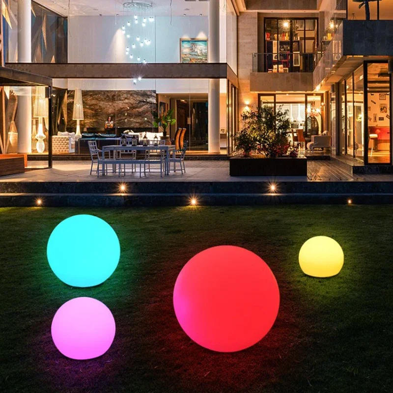Description Picture 5 of itemWaterproof LED Lawn Light Solar Powr RGB garden Color Change Glowing Ball Hotel Decoration Lighting Orbs Swimming Pool Ball