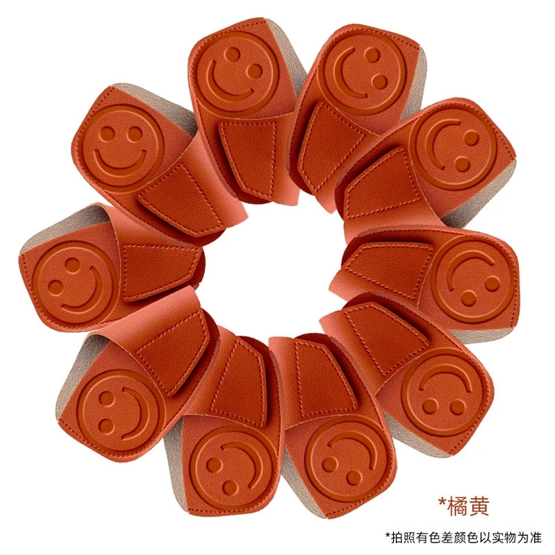 Description Picture 5 of itemColorful Golf Iron Covers, Leather Club Cap, Golf Accessories, High Quality, 10Pcs