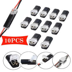10pcs 2 Pin Way Plug Waterproof Electrical Connector Car Wire Cable Automotive Electrical Connector Strip Terminal Connection