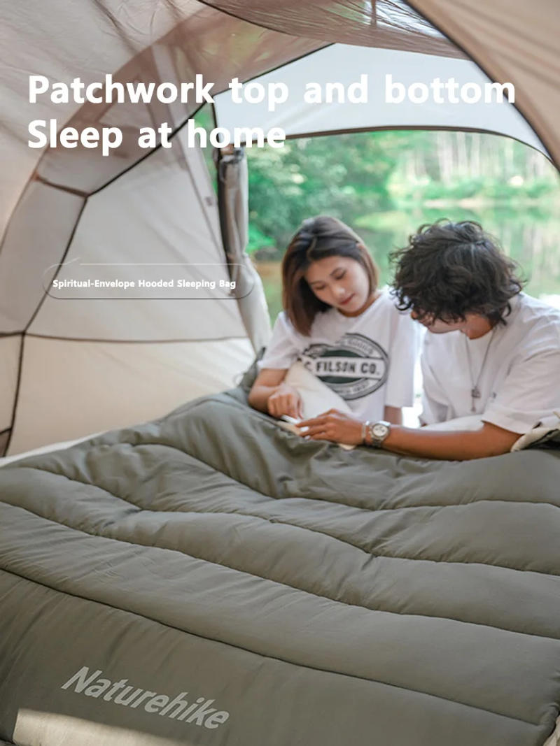 Description Picture 2 of itemNaturehike Hiking Sleeping Bag Camping Ultralight Winter Cotton Sleeping Bags Summer Splicable 2 In 1 Double Cotton Sleeping Bag
