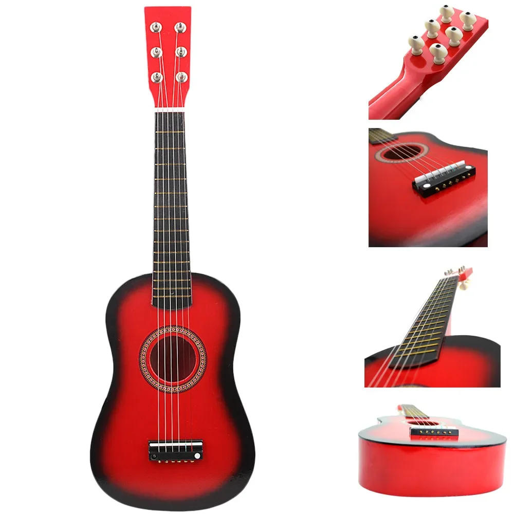 Description Picture 4 of item23 Inch Guitar Musical Classical Ukulele Educational Acoustic 6-String Beginner Instrument Folk Acoustic Guitar for Kids