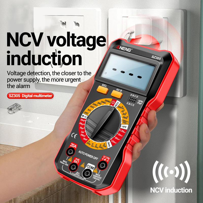 Description Picture 4 of itemANENG SZ305 Multimeter Capacitor Testers Professional 1999 Counts Smart Voltmeter AC/DC Votage Current Resistance Ohm Test Tools