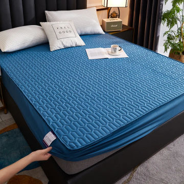 Waterproof Latex Mattress Pad Protector Skin-Friendly Breathable Fitted Sheet Bed Cover Mattress Cover 150x200 160x200 200x200