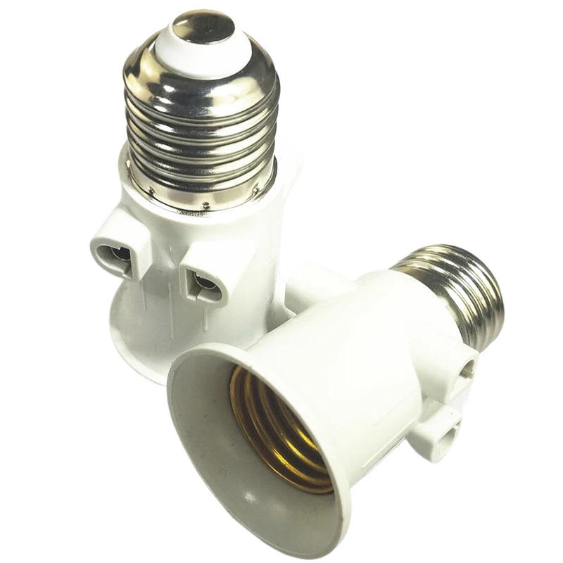 Description Picture 4 of itemNew E27 Split Flame Head Converter Plug Connector E27 Bulb Adaptor Lamp Holder Base Socket Conversion Lighting Accessories