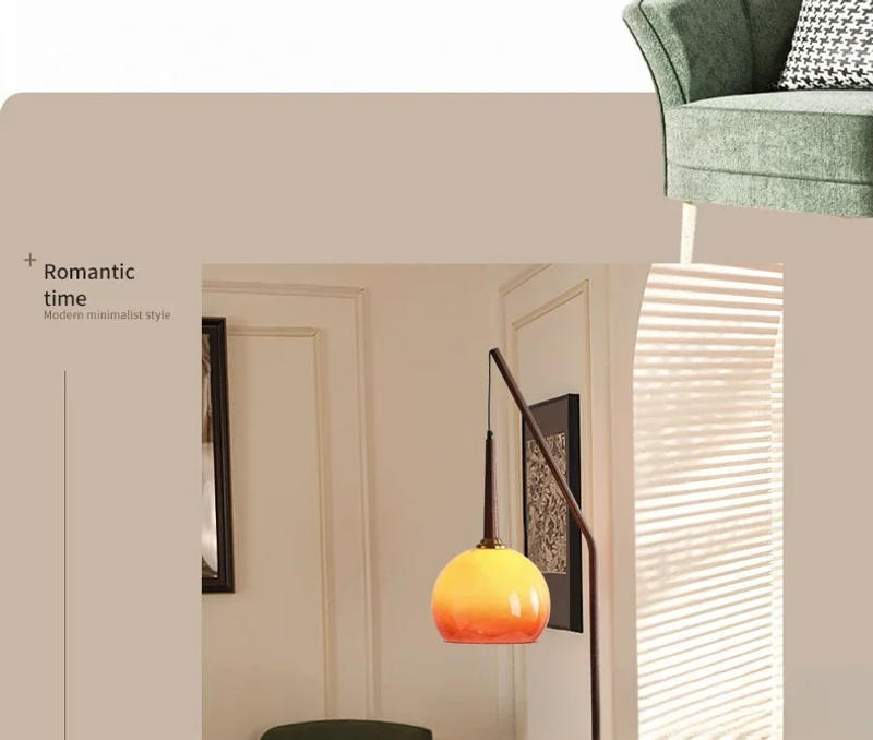Description Picture 4 of itemFloor lamp, high-end, bedroom, bedside atmosphere, shelf, coffee table, integrated vertical lamp