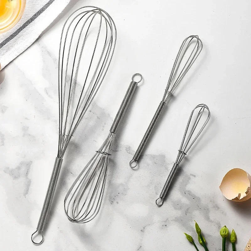 Description Picture 2 of itemMultifunctional Mini  Rotary Manual Egg Beater Mixer Kitchen Egg Whisk Bake Tool Egg Agitator Stainless Steel Eco-Friendly New