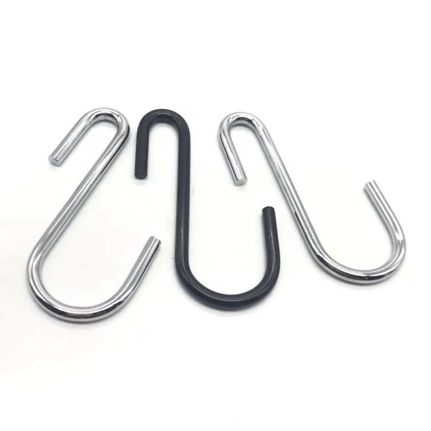 Description Picture 3 of item10PCS S-Shape Hooks Kitchen Bathroom Stainless Steel Multifunctional Hanging Rack Clothes Bag Towels Plants Hanger Storage Hold