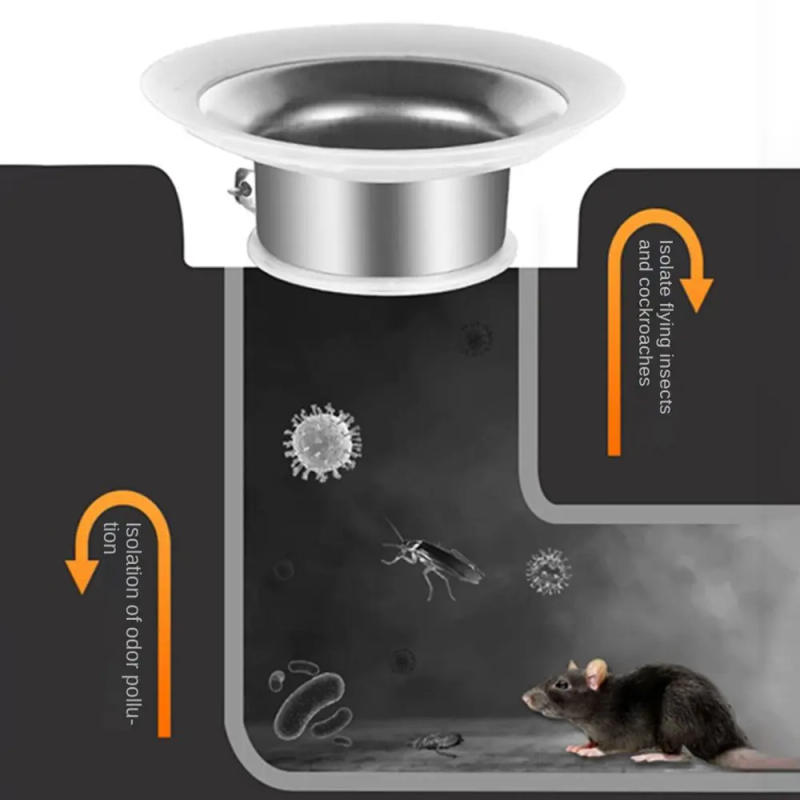 Description Picture 6 of itemPrevent Backflow Toilet Odor Stopper Stainless steel Bathroom Fitting Toilet Deodorant Stopper Squatting Pan Accessories