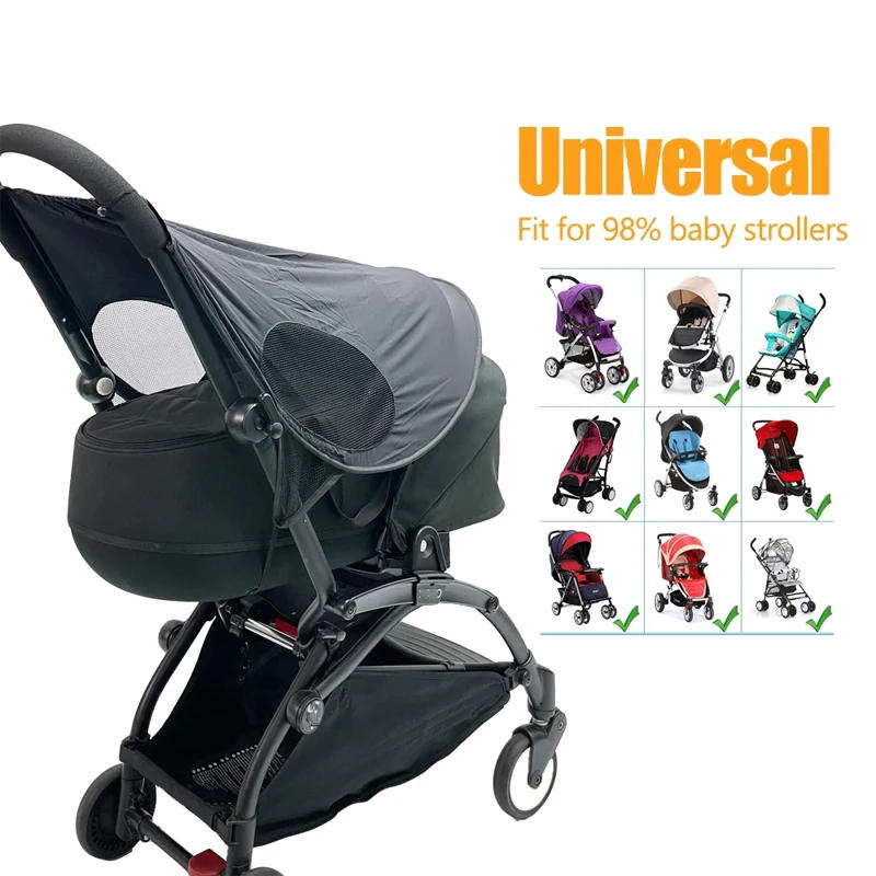 Description Picture 3 of itemUniversal Baby Stroller Sunshade Cover - 98% Stroller Compatibility, 75% UV Block Protection for Newborns & Toddlers
