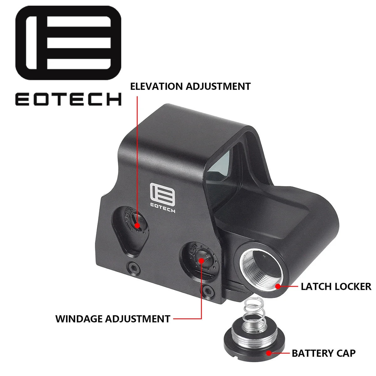 Description Picture 4 of itemEotech 551 552 553 558 Holographic Sight Red Green Dot Sight Riflescopes UNITY Fast FTC Mount 1/3 Optic Riser Scope Mount