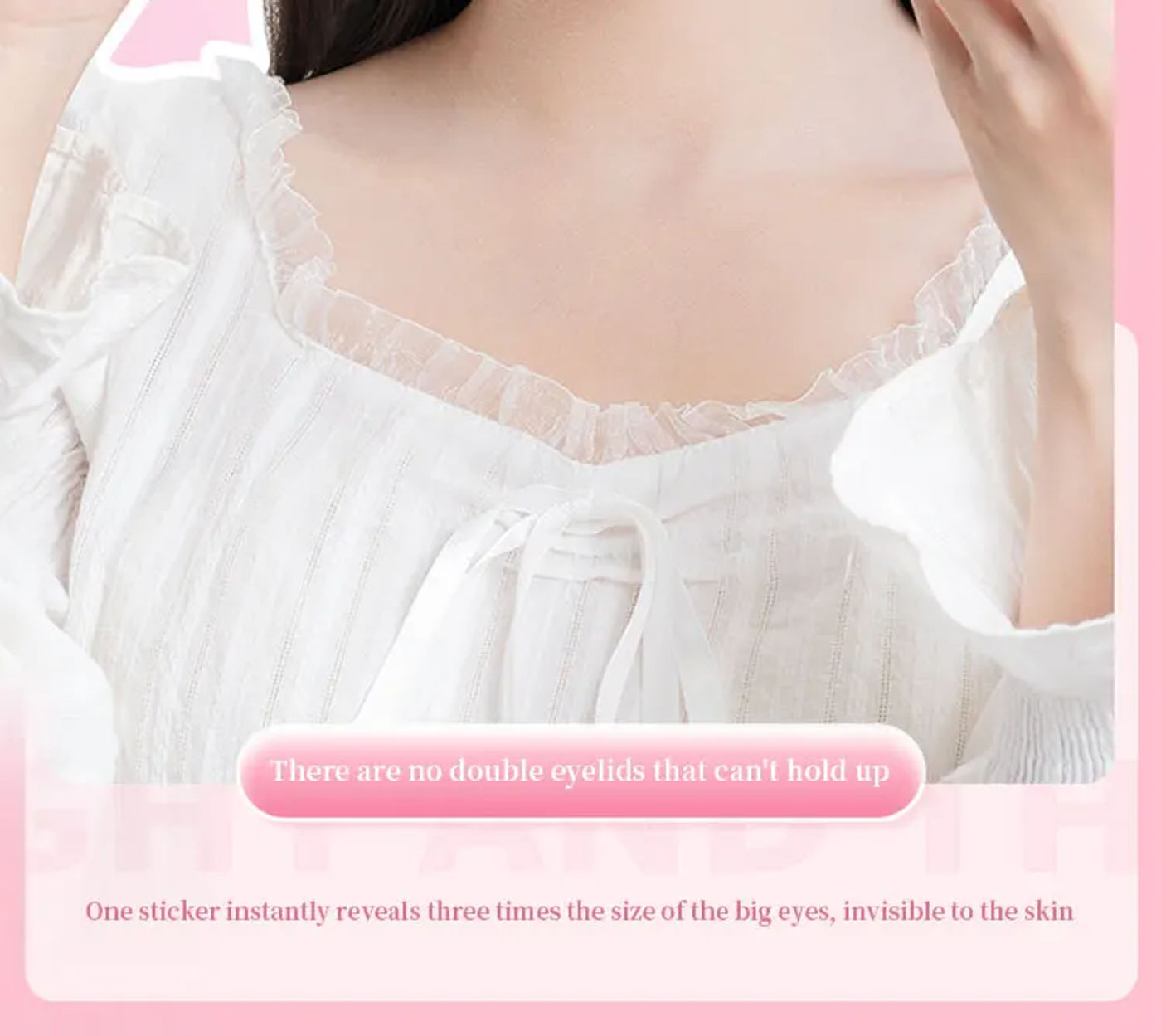 Description Picture 4 of item240 PCS Natural Invisible Double Eyelid Tape With Box, Waterproof And Long-lasting Shaping, Convenient Storage Beauty Tools
