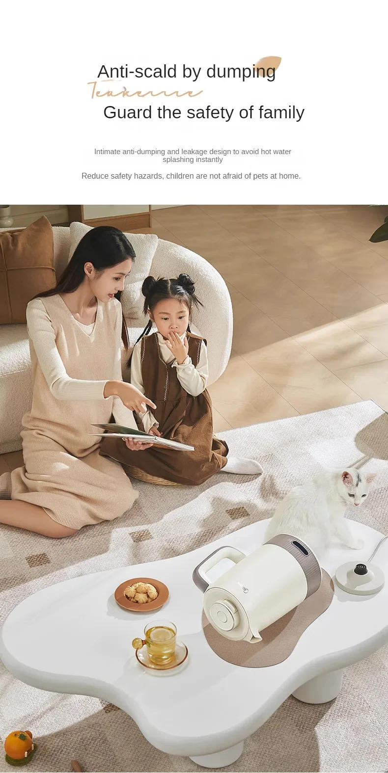 Description Picture 4 of itemHousehold Water Boiling Kettle Intelligent Automatic 316L Stainless Steel Kettle Anti-Dumping I New Electric Kettle