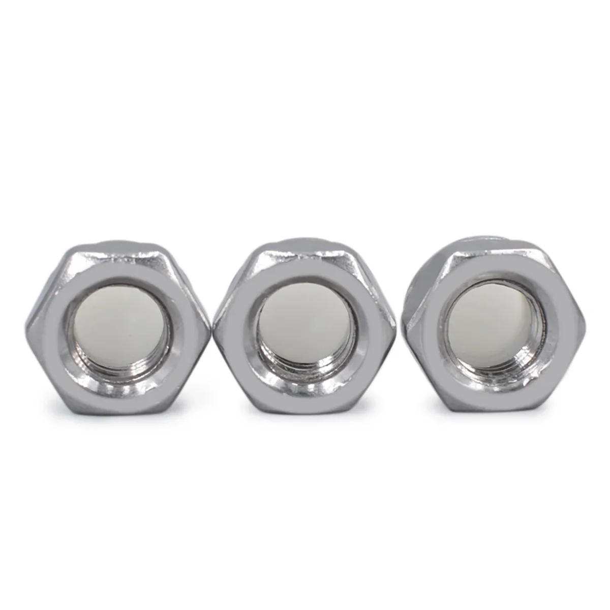 Description Picture 5 of itemPlastic Nylon Dome Hex Cap Nuts 304 SS Outer Hex Plastic Nylon Head Cap Nut