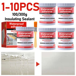 Strong Invisible Waterproof Agent Anti-Leakage Agent with Brush Transparent Sealing Coating Leak-Free Glue Toilet Repair Tools