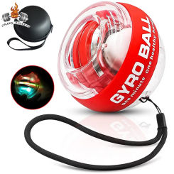 Gyroscopic Power Trainball Autostart Range Gyro Power Wrist Ball with LED Lights Arm Hand Muscle Force Trainer Fitness Equipment