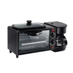 Three-in-one multifunctional household breakfast machine 110V220V toaster mini oven