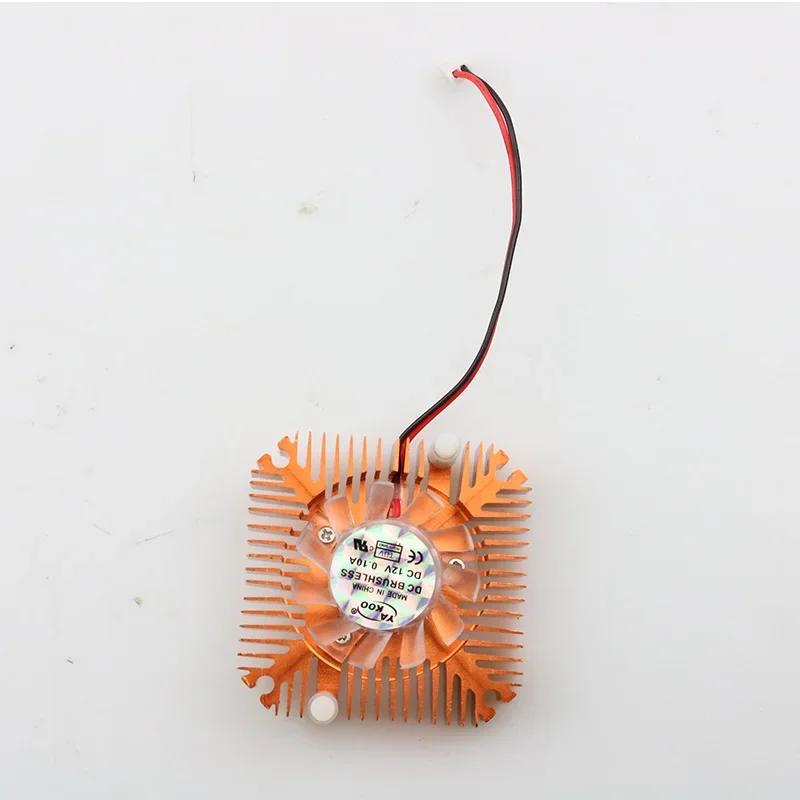 Description Picture 6 of item55mm 2 PIN Graphics Cards Cooling Fan Heatsink Cooler Aluminum Gold Fans Cooler Fit for Personal Computer Components