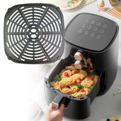 Air Fryers Pad Metal Air Fryers Plate Air Fryers Tray Grilling Plate Multifunctional Metal Cooking Tool for 6QT Air Fryers