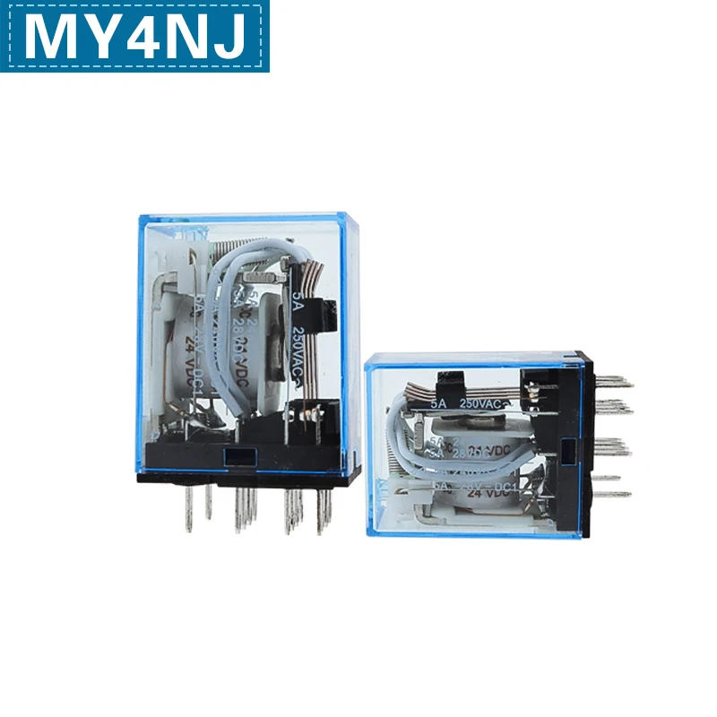 Description Picture 4 of item10PCS MY4NJ HH54P MY4N-J 14 Pin AC/DC 6V 12V 24V 36V 48V 110V 220V Mini Relay Intermediate Electromagnetic Relay