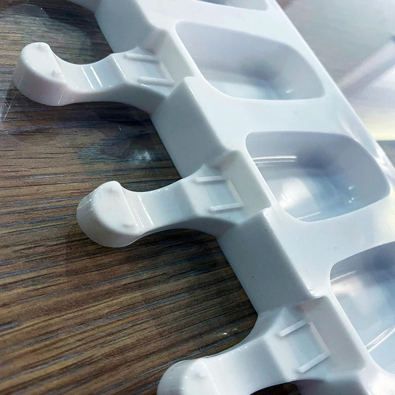 Description Picture 6 of item4/8 Hole Food Grade Silicone Ice Cream Mold Ice Pop Cube Popsicle Mold With Sticks Dessert DIY Magnum Cake Mold Ice Cream Maker