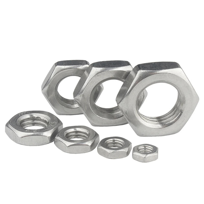 Description Picture 6 of item1-20Pcs Left Threaded Hexagon Nuts M4 M5 M6 M8 M10 M12 M14 M16 M18 M20 Stainless Steel Hex Nuts For Screw And Bolt Fastener Tool