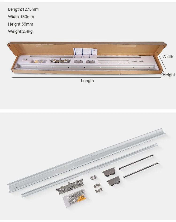 Description Picture 6 of itemFactory price magic sliding door series with hidden track function ghost door rollers