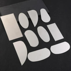 10PCS Pottery Clay Steel Scraper for Polymer Clay Scraper Pottery Tools Steel Serrated Scraper Steel Cutter Ceramic Tools