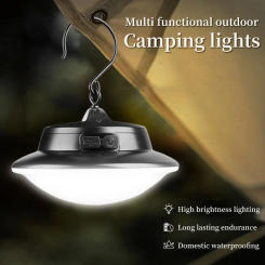 Solar Outdoor Portable Carrying Lamp With Hook Camping Picnic Light Support Type-C Charging Waterproof Field Emergency Lights