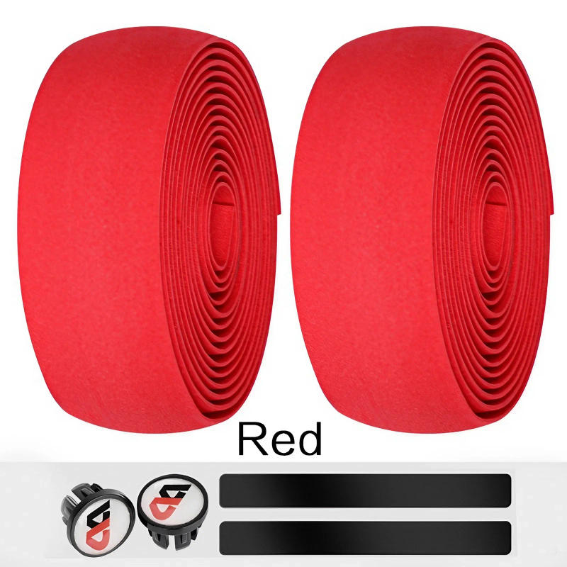 Description Picture 5 of itemHigh Quality Cycling Handlebar Tape Rubber Grips for Road Bike 2 Bar Plugs Sports Bicycle Accessories