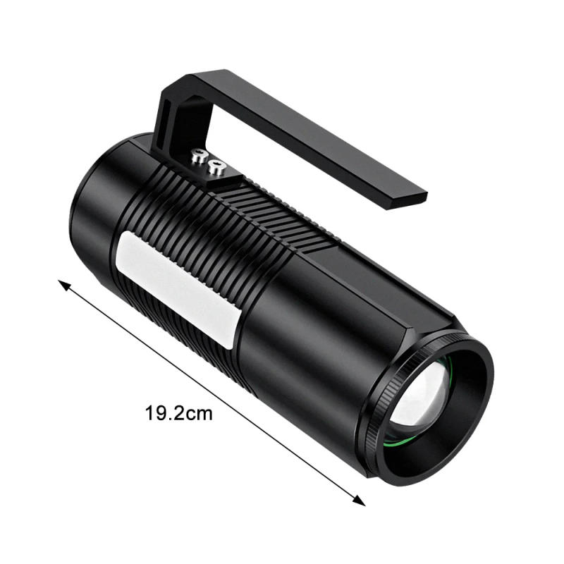 Description Picture 4 of item30W Powerful Fishing Light with Tripod 4 Color Searchlight Zoomable Flashlight Portable Spotlight Handheld Emergency Light