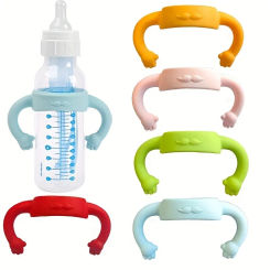 Baby Silicone Bottle Handles Natural Baby Bottle Handle Wide Neck Baby Feeding Handle Easy Carry Handle Lightweight Handle