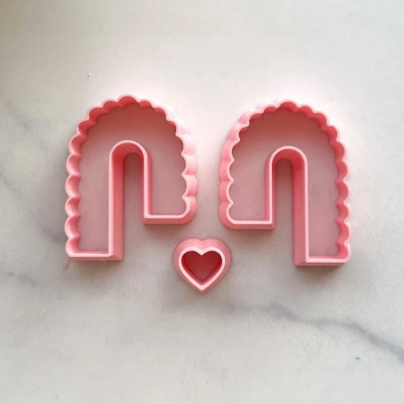 Description Picture 3 of itemLoves Heart Earrings Clay Molds Soft Pottery Polymer Clay Cutters INS French Earrings Jewelry Making Embossing Modeling Tools