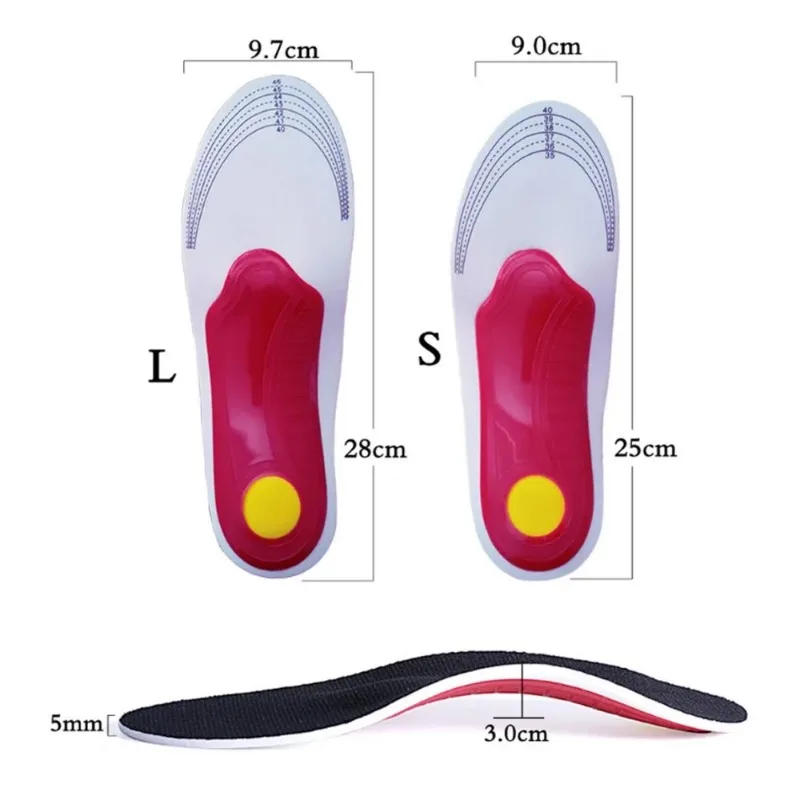 Description Picture 6 of itemOrthopedic Insoles Man Woman Arch Support Flat Foot Correction Sports Camping Massage Breathable Sweat-absorbing Cushion Pad