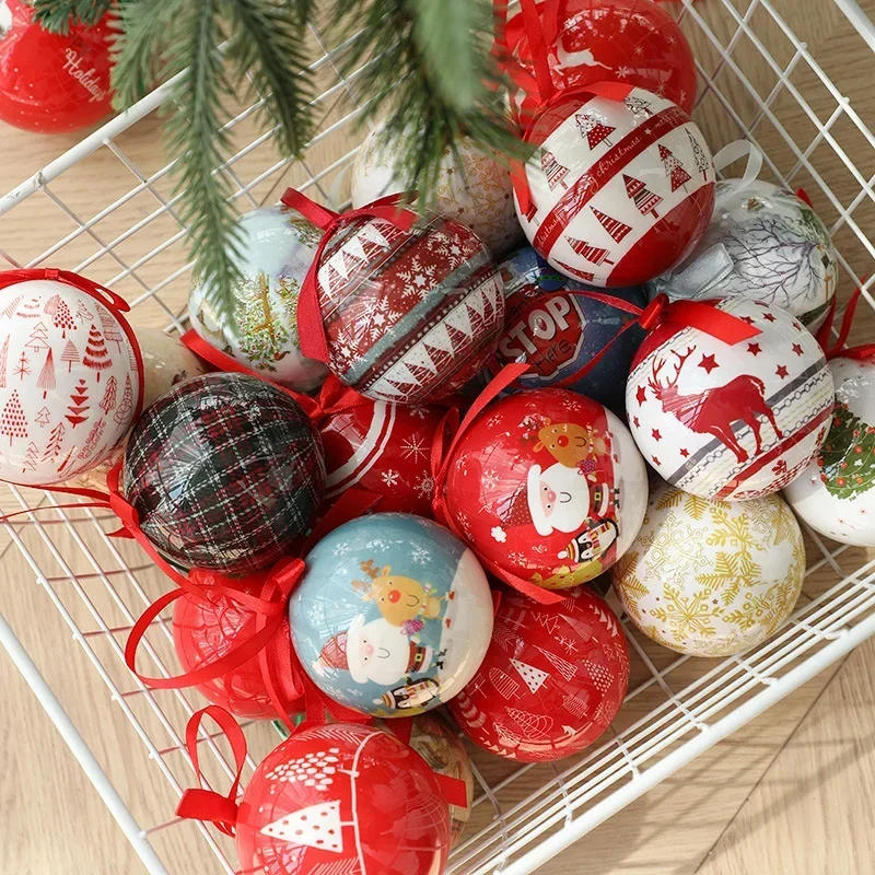 Description Picture 5 of item2025 Christmas Ball Colorful Balls Ornaments Christmas Tree Decoration Ornaments 7.2CM XMAS Ball Festival Dress Up Supplies