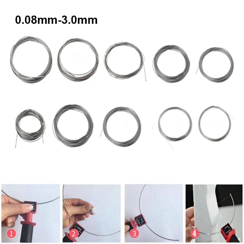 Description Picture 2 of item1pcs 0.08mm - 3.0mm High Temp Wire Nichrome Heat Resistant Wire General Purpose Support Wire Craft Wire (Length 1/5/10/50M)