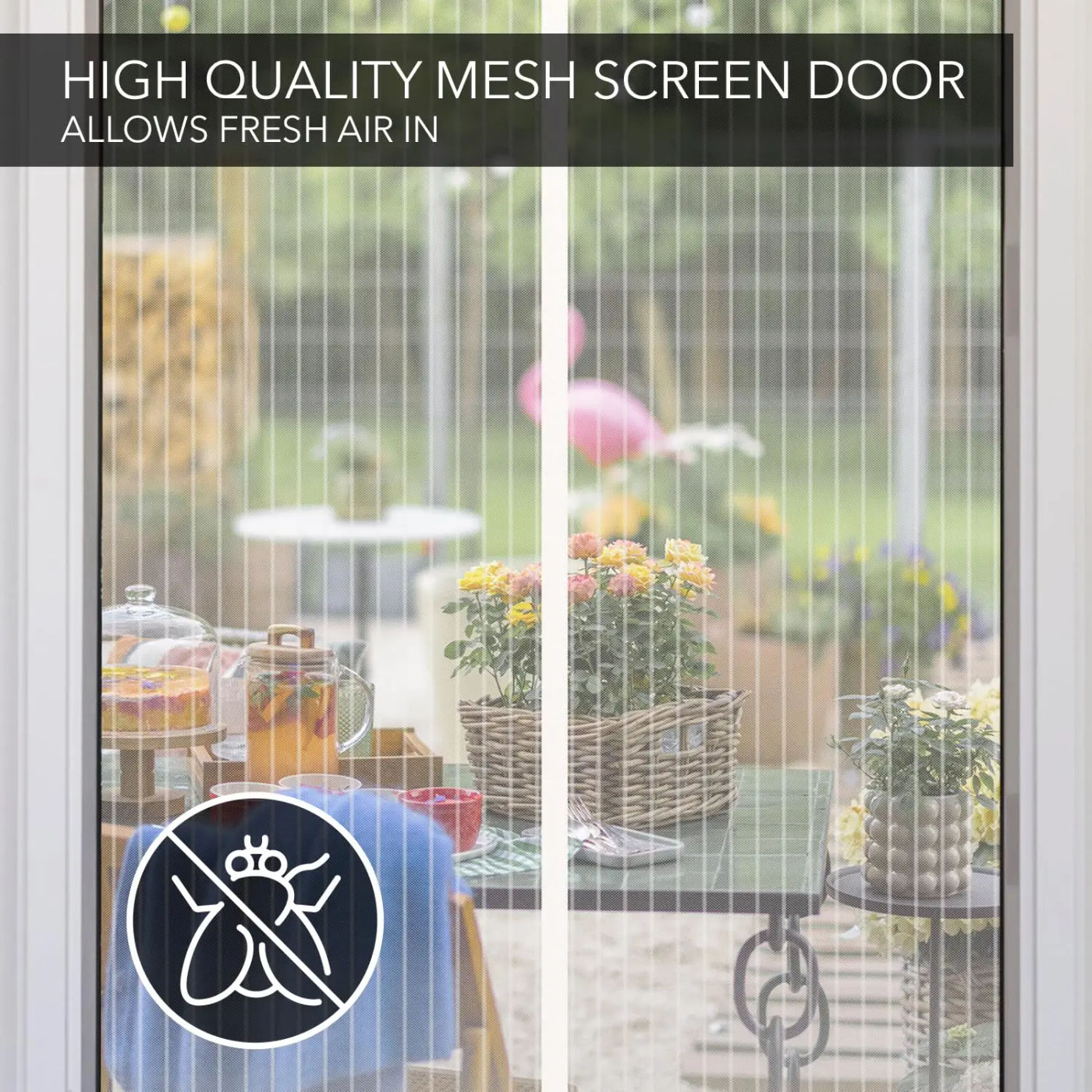 Description Picture 5 of itemMosquito Net Door Curtain Screen Magnets Mesh Magnetic Window Automatic Closing Curtains Anti Fly Insect Sandfly Mosquitoes Canv