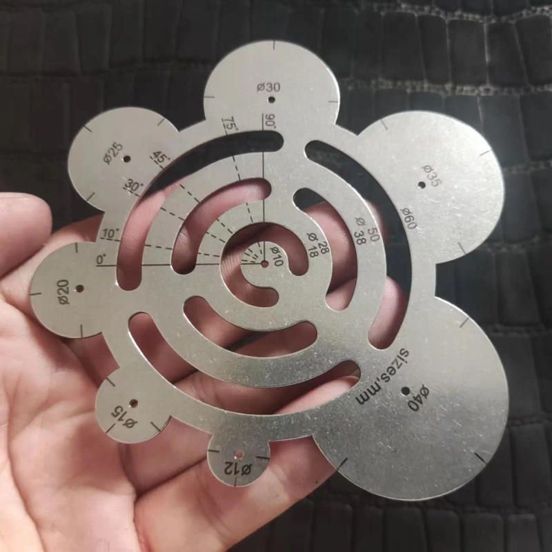 Description Picture 6 of itemDIY Round Leather Cutting Tools Metal Corner Cutting Ruler Circle For DIY Leathercraft Tool Sets Working Drawing Leather Project