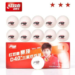 Original DHS 3 Star D40+ 50/100Table Tennis Balls New Material Plastic Poly Ping Pong Balls ITTF Approved Seam Professional Ball