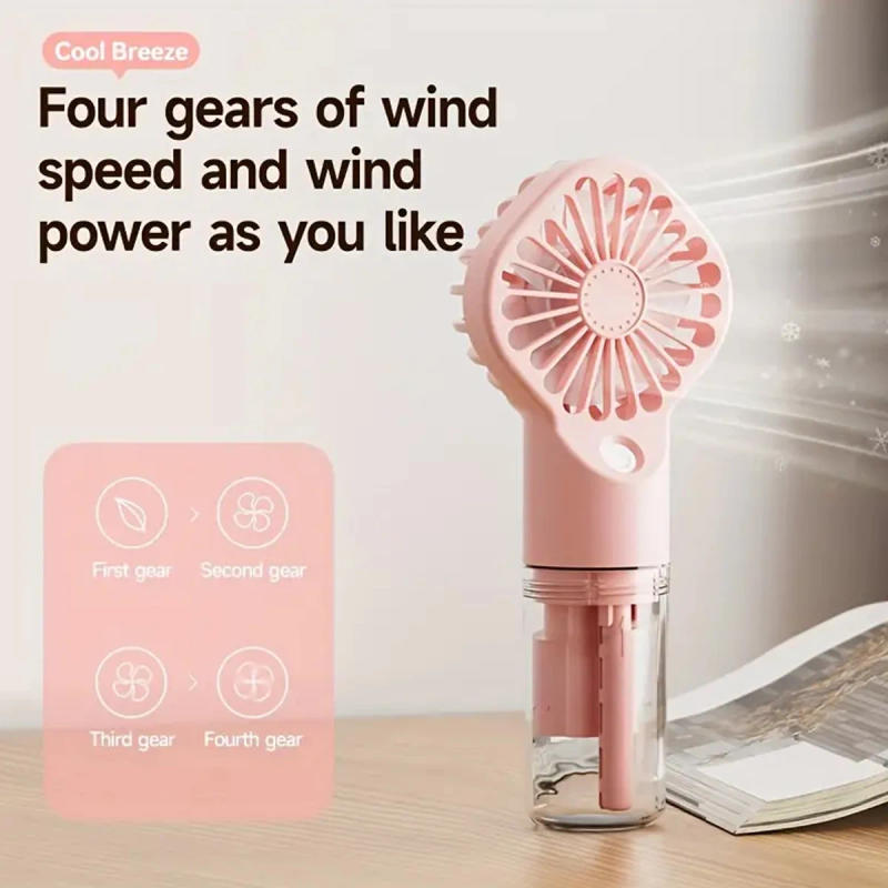 Description Picture 4 of itemHandheld Mini Fan Air Conditioner USB Rechargeable Portable Mist Cooler Cooling Spray Humidifier Fan for Home/Office/Dorm