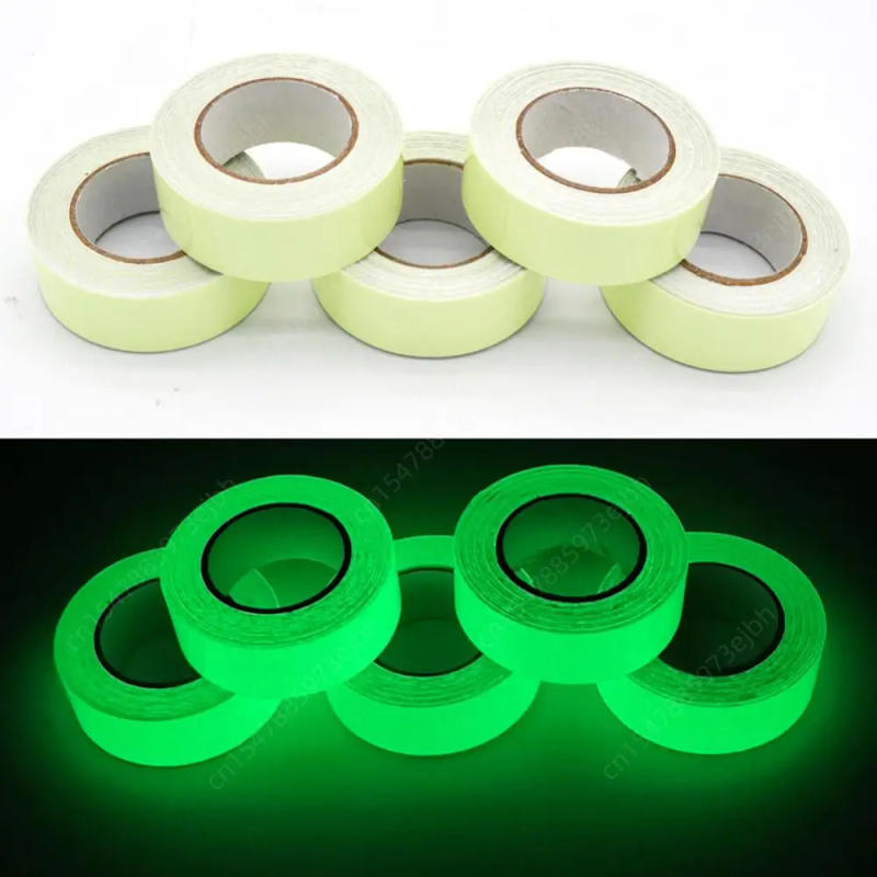 Description Picture 4 of item1-5Pcs 3M Luminous Tapes Waterproof Glow In The Dark Sticker Fluorescent Night Self-adhesive Safety Home Security Warning Tapes