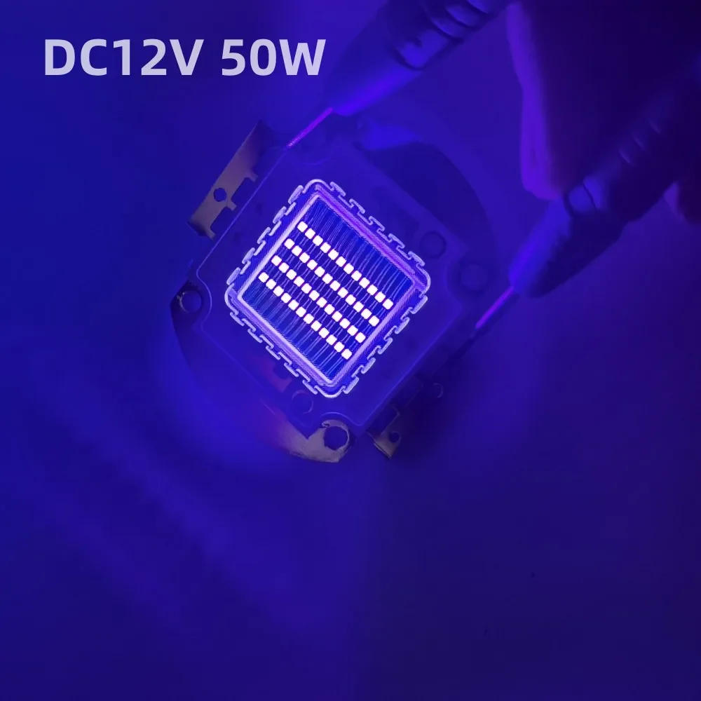 Description Picture 5 of item50W 12V High Power UV Purple LED 395nm Ultraviolet Bulbs Lamp Light Beads Diode for DIY