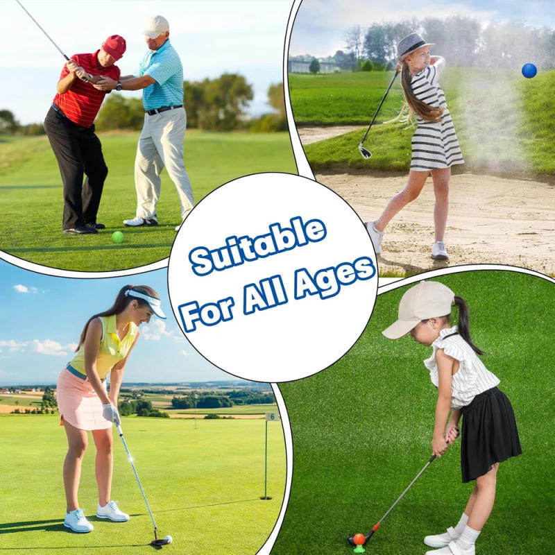 Description Picture 5 of item30 Pack Practice Golf Balls,41mm Plastic Golf Training Balls with a Drawstring Bag Sports Limited Flight for Backyard Home