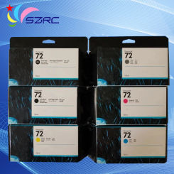 New 72 ink cartridge C9403A C9370A C9371A C9372A C9373A C9374A for HP T1100 T1100PS T1120 T1120PS T1120SD T1200 T1708 Printer