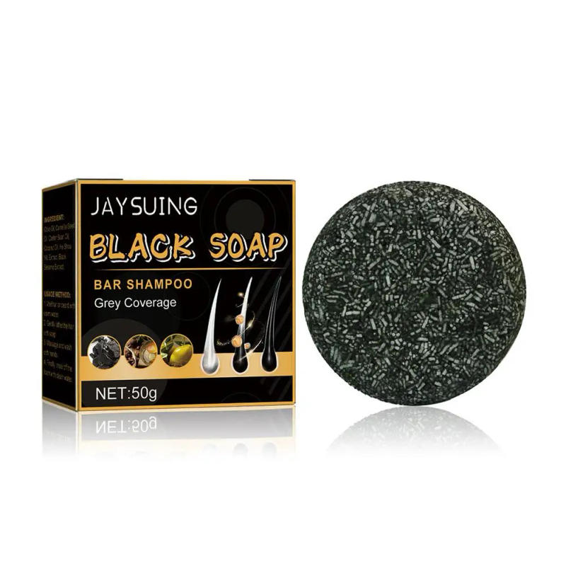 Description Picture 5 of item5pcs Hair Darkening Soap Shampoo Bar Fast Effective Repair Gray White Color Dye Hair Body Natural Organic Conditioner Black Soap