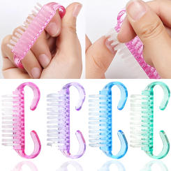 20pcs/bag Mixed Color Cleaning Nail Brush Tools Colorful Dust Cleaner Brushes Nail Art Manicure Pedicure Powder Soft Remover