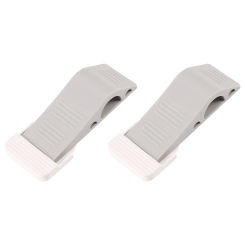 Door Stopper 2 Pack Set Premium Heavy Duty Door Stop Rubber Wedge with Decorative Storage Holder-Perfect Doorstop for Draft